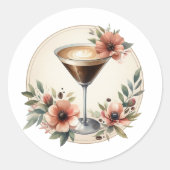 モチャムース「愛は醸造」ブライダルシャワー ラウンドシール (正面)