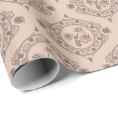 モチャロコリバイバルロータスマンダラミッドモダンオギー ラッピングペーパー (ロールコーナー)