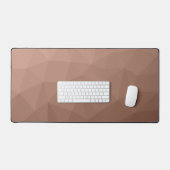 モチャ茶色の幾何学的メッシュパモダンターン デスクマット (キーボード&マウス)