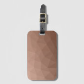 モチャ茶色の幾何学的メッシュパモダンターン ラゲッジタグ (正面縦)