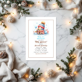 モチャ・ムース「ベビー外は寒い!」 赤ちゃんシャワー 招待状