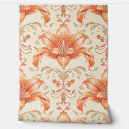 モチユリの花のダマスクの贅沢な質感 壁紙