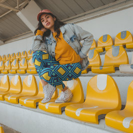 モチーフダイヤモンド カプリレギンス