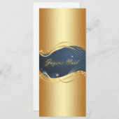 モチーフ・ド・ノエルまたはアヴェック好きのブルー シーズンカード (正面/裏面)