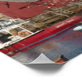 モチーフ#1ブルーボートアートプリント ポスター (角)