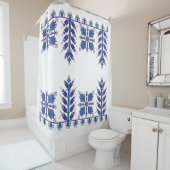 モチ伝統的ーフ、ルーマニ伝統的アモチーフT-S シャワーカーテン (インサイチュ)