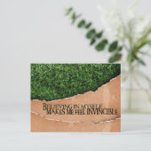 モチ信じベーション肯定 ポストカード (スタンド正面)