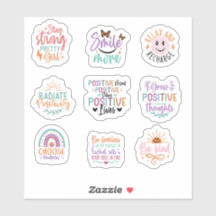 モチ前向きューシカスタムョン付きビニールシール