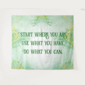 モチ前向きューションスタート | タペストリー (正面(横))