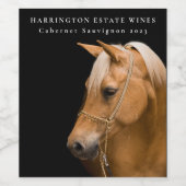 モックアップホースウマ科のウェスタンカスタムワインラベル ワインラベル (シングルラベル)