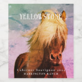 モックアップランチウマ素朴ーズカスタムワインラベル ワインラベル (シングルラベル)