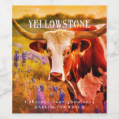 モックアップランチロン素朴クカスタムロングワインのラベル ワインラベル (シングルラベル)