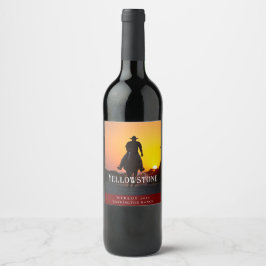 モックアップヴィンテージウェスタン素朴カスタムワインラベル ワインラベル