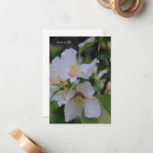 モックオレンジフラワー ノートカード (正面/裏面インサイチュ)