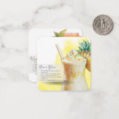 モックテールピーチベリーニ&ピニャコラダパーティーペープ ノートカード (正面/裏面インサイチュ)