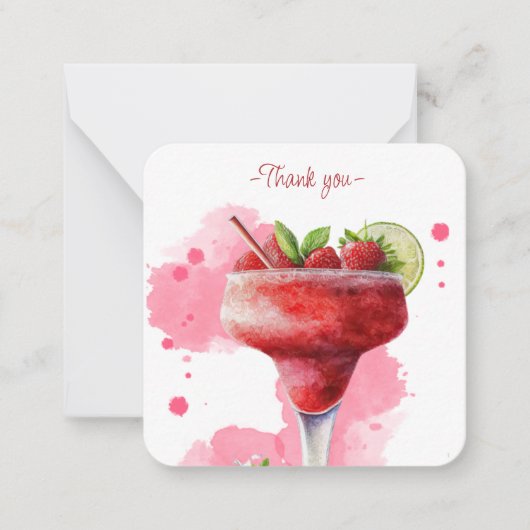モックテールレシピストロベリーダイキリパーティーフェイト ノートカード (正面)