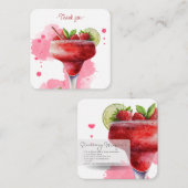 モックテールレシピストロベリーダイキリパーティーフェイト ノートカード (正面/裏面)