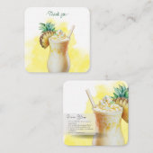 モックテールレシピピニャコラダパーティーフェイト ノートカード (正面/裏面)