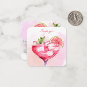 モックテールレシピヴァージンパロマパーティーフェイト ノートカード (正面/裏面インサイチュ)