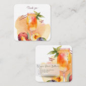 モックテールレシピヴァージンピーチベリーニパーティーフェイト ノートカード (正面/裏面)