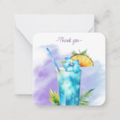 モックテールレシピヴァージンブルーラグーンパーティーフェイト ノートカード (正面)