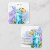 モックテールレシピヴァージンブルーラグーンパーティーフェイト ノートカード (正面/裏面)