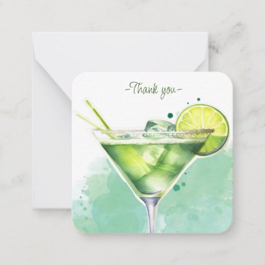 モックテールレシピヴァージンマルガリタパーティーフェイト ノートカード (正面)