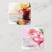 モックテールヴァージンパロマ&ミュールワインパーティーの好意 ノートカード (正面/裏面)