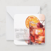 モックテールヴァージンマルガリータ&S.テンプルパーティーフェイバー ノートカード (正面)