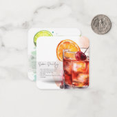 モックテールヴァージンマルガリータ&S.テンプルパーティーフェイバー ノートカード (正面/裏面インサイチュ)