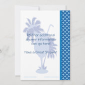 モックテール男の赤ちゃんシャワー招待状 招待状 (裏面)