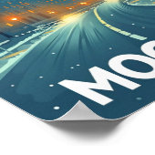 モックバモスクワロシアヴィンテージ有名な旅行の場所 ポスター (角)