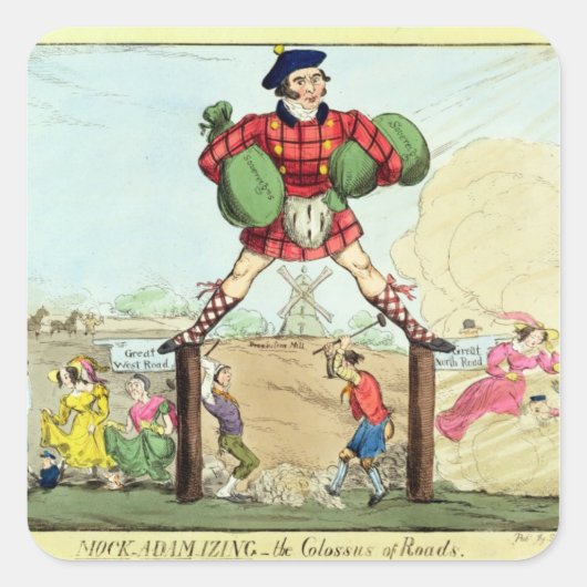 モック・アダム主義：道路の巨像 スクエアシール (正面)