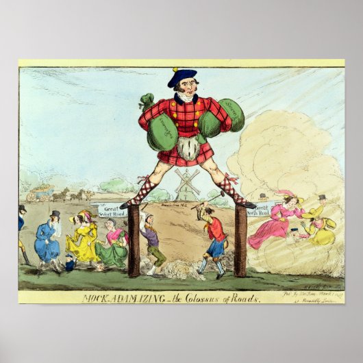 モック・アダム主義：道路の巨像 ポスター (正面)