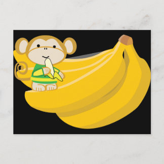 モッコのビッグバンチ葉書 – 黒 ポストカード