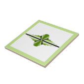 モッシーな緑のアートデコ要素 タイル (側面)