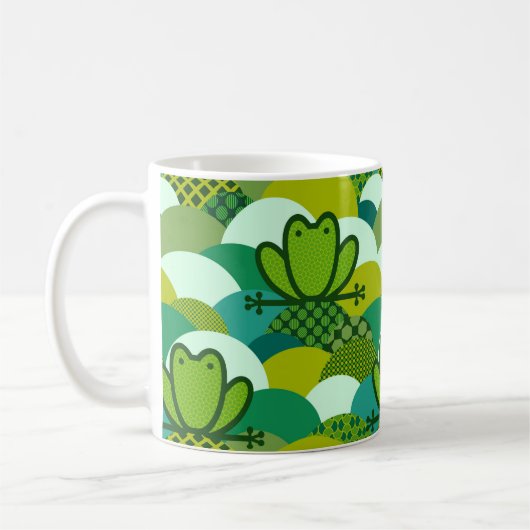 モッシーのカエル コーヒーマグカップ (左)