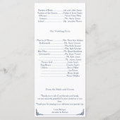 モッシーオークツリーインブルー結婚式 プログラム (裏面)