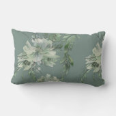 モッシーグリーンフローラミスティークルコンテンポラリーンバー ランバークッション (裏面)