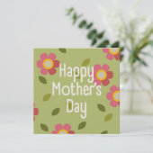 モッシーブルーム - 母の日の花の招待カード 招待状 (スタンド正面)