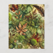 モッシー秋フォレストアルコールインクスクレーブブック紙 (裏面)