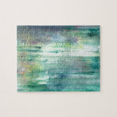 モッシー絵を描ハンド抽象芸術わびサビアート ジグソーパズル (横)