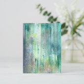 モッシー絵を描ハンド抽象芸術わびサビアート ポストカード (スタンド正面)