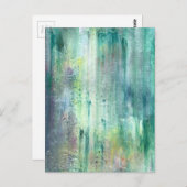 モッシー絵を描ハンド抽象芸術わびサビアート ポストカード (正面/裏面)