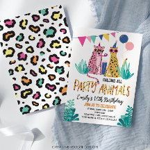 モッズパーティー 動物の子供の誕生日パーティー