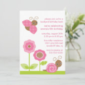 モッズベイビーバグの誕生日招待状 招待状 (スタンド正面)