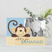 モッズモンキー 誕生日招待状 A7-A 招待状 (スタンド正面)