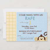 モッズモンキー 誕生日招待状 A7-A 招待状 (裏面)