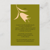 モッズ ピーチ＆オリーブ チューリップ ウェディング エンクロージャーカード (正面)