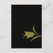 モッズ ピーチ＆オリーブ チューリップ ウェディング エンクロージャーカード (裏面)